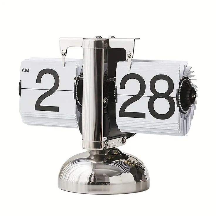 MOVA Flip Clock - Retro Metal Desk Timepiece