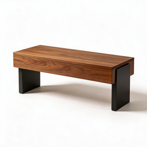 Solid Walnut Monitor Stand - Ergonomic Desk Riser
